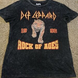 Black and Orange Vintage-Style Short Sleeve Tee